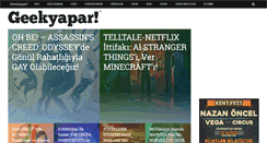 Desktop Screenshot of geekyapar.com